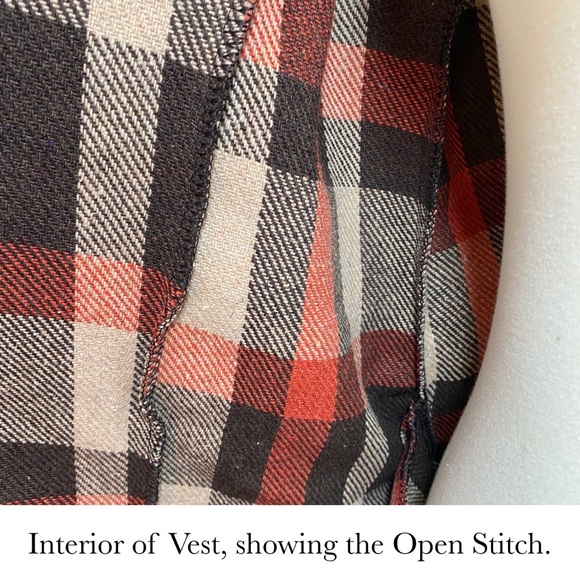 Buffalo Plaid Asymmetric Sleeveless Vest Cardigan - Picture 13 of 16